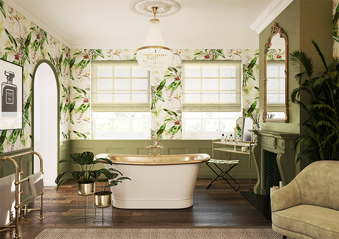 Kalahari Voile, Parchment - Roman Blind - Image 8